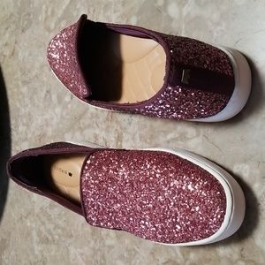 Birdies Swift Rose Sparkle Pink Glitter Shoes Size 6.5